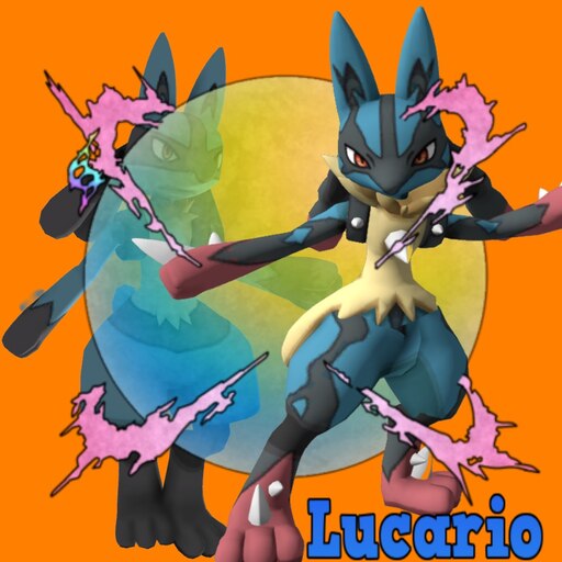 My drawing of Shiny Mega Lucario : r/pokemon