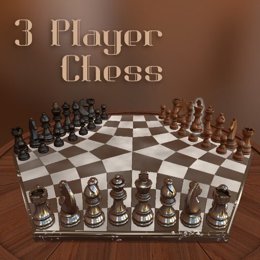 Three Man Chess: A 3-person chess board