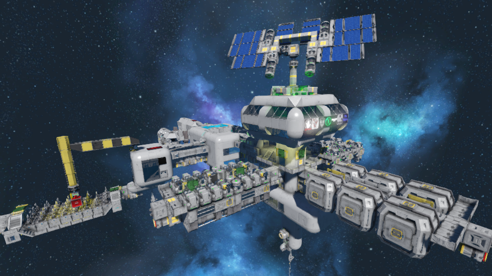 Industrial Station Fleet - orbit - deep space